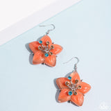 Summer Sprigs - Orange Earring