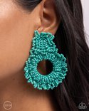 Explosive Energy - Blue Clip-On Earring