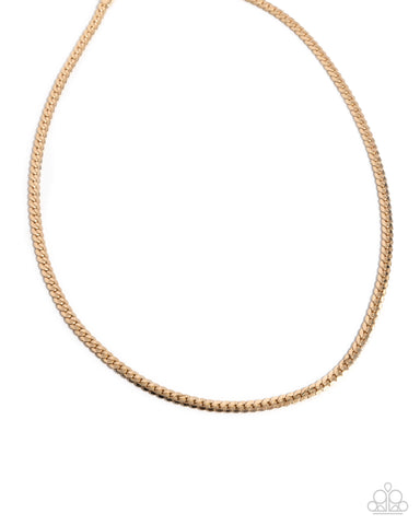 CURB the Peace - Gold Necklace