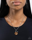 Basketball Balance - Orange Necklace