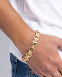 Complete Look - Gold Mens Necklace and Bracelet