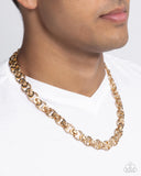 Complete Look - Gold Mens Necklace and Bracelet