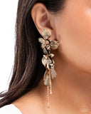 Classical Cadenza - Gold Post Earring