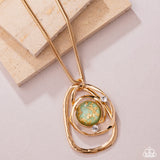 Abstract Advance - Green Necklace