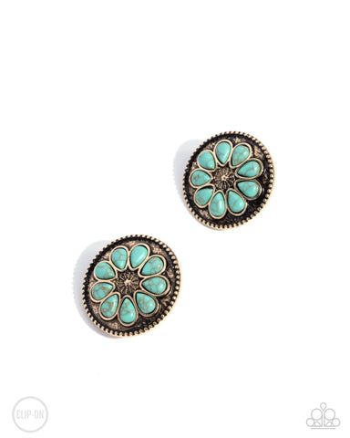 Promising Passage - Gold Clip-On Earring
