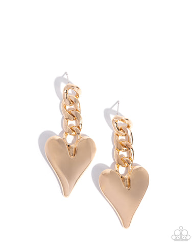 Mechanic Match - Gold Post Earring