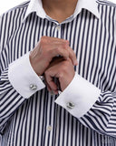Baseball Backdrop - Silver Cuff Link