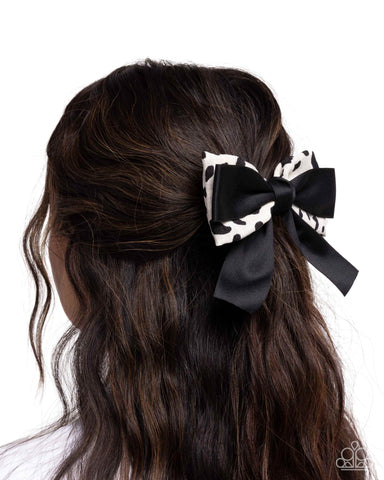 Cow Chic - White Hair Clip