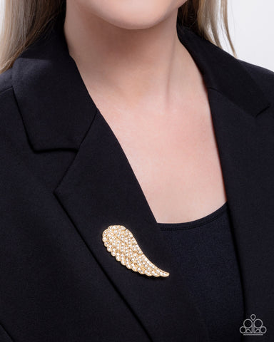 Angelic Affection - Gold Brooch