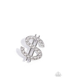 Raking in the Bling - White Brooch