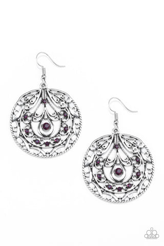 Choose To Sparkle Purple Earring