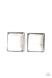 Eco Elegance White Post Earring