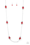 Season of Sparkle Red Necklace