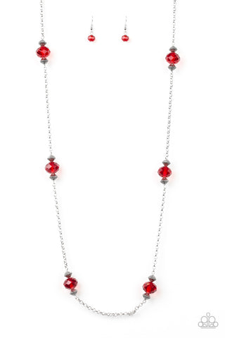 Season of Sparkle Red Necklace