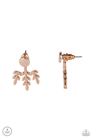 Autumn Shimmer Rose Gold Post Earring