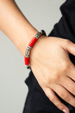 Whimsical Wanderer Red Bracelet