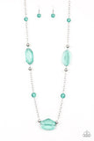 Crystal Charm Green Necklace