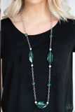 Crystal Charm Green Necklace