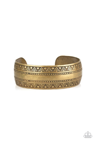 Desert Peaks Brass Bracelet