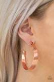 Live Wire Copper Hoop Earring