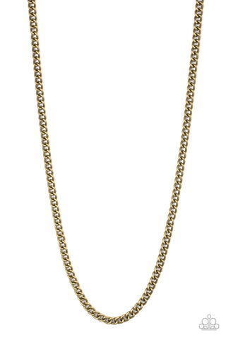 First Rule Of Club Brass Urban Necklace