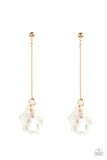 Keep Them In Suspense - Gold Post Earring
