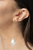 Keep Them In Suspense - Gold Post Earring