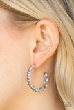 Prime Time Princess White Hoop Earring