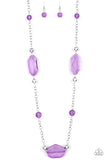 Crystal Charm Purple Necklace