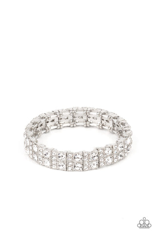 Mic Dropping Drama - White Bracelet