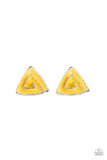 On Blast - Yellow Post Earring