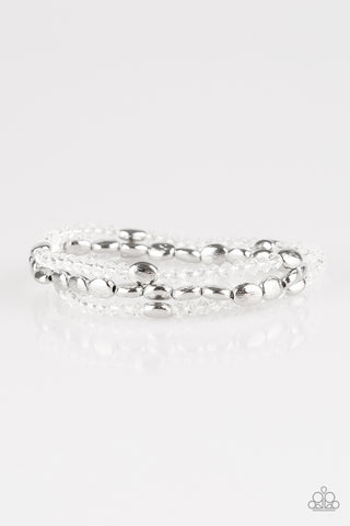 Hello Beautiful - White Bracelet