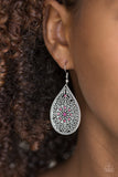 Dinner Party Posh - Pink Earring