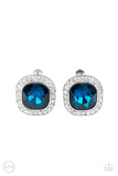 The Fame Game - Blue Clip-On Earring