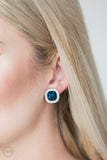 The Fame Game - Blue Clip-On Earring