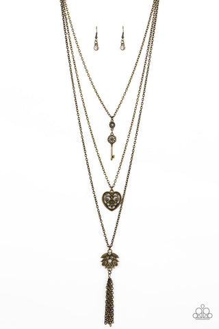 Love Opens All Doors - Brass Necklace