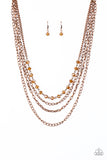 Extravagant Elegance - Copper Necklace