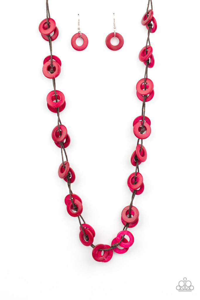 Waikiki Winds Pink Necklace Glitz and Glam With Sharonda