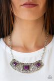 Feeling Inde-PENDANT - Purple Necklace