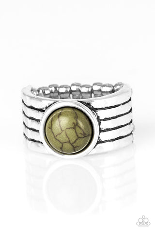 Blooming Badlands Green Ring