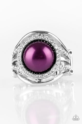 Pampered In Pearls - Purple Ring