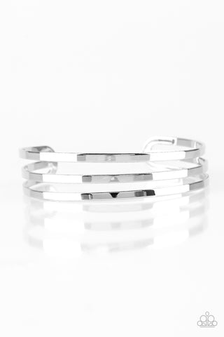 Street Sleek Silver Bracelet