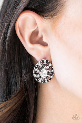 Treasure Retreat White Post Earring