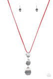 Embrace The Journey Red Necklace