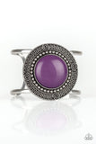 Tribal Pop Purple Cuff Bracelet