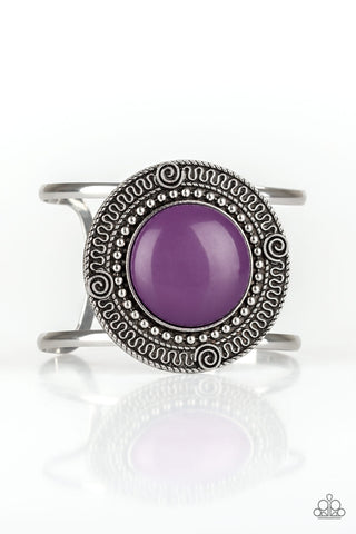 Tribal Pop Purple Cuff Bracelet