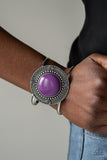 Tribal Pop Purple Cuff Bracelet