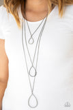 Make The World Sparkle - Black Necklace