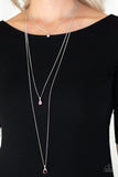 Crystal Chic - Purple Necklace