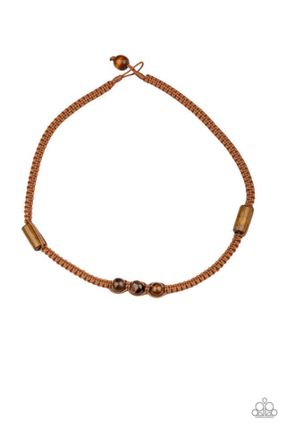 Honolulu Hustler - Brown Urban Necklace